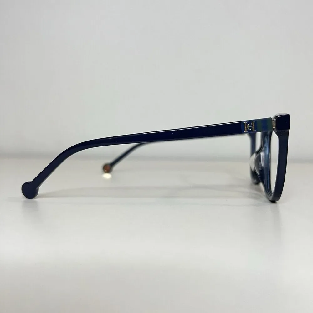 Carolina Herrera Eyeglasses Frame Only, VHE877V COL. 0991 54-14-135 Plastic Blue